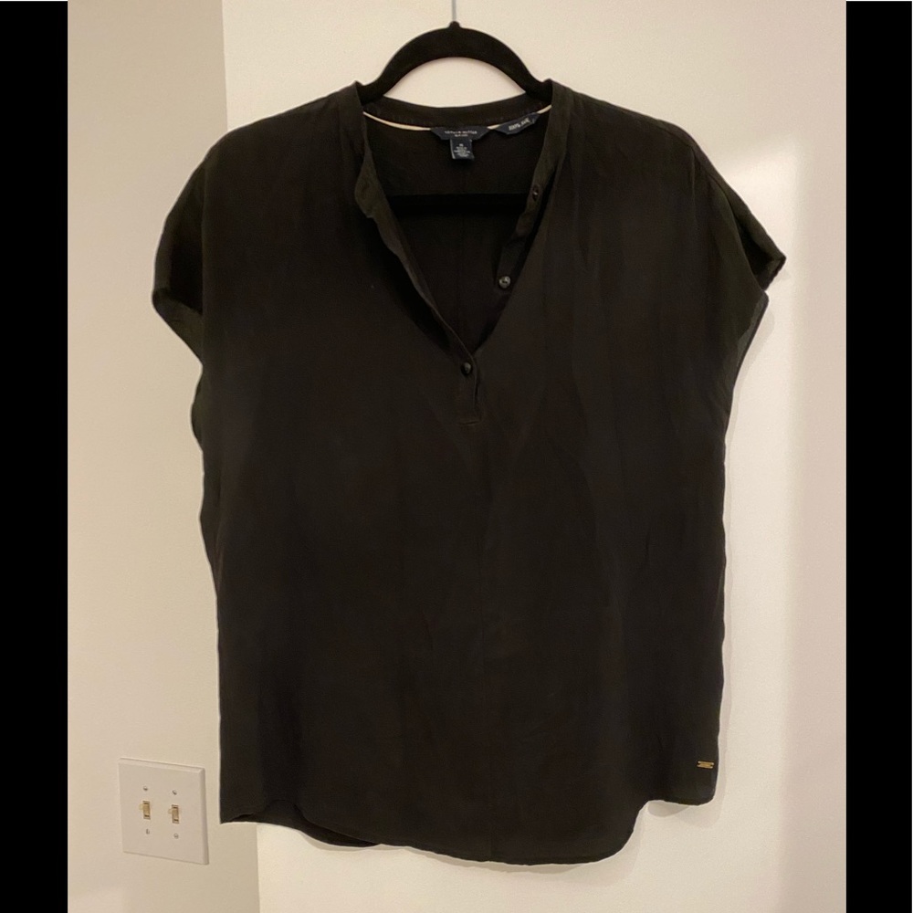 Tommy Hilfiger Silk Short Sleeve Blouse